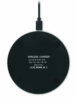 Logo trade advertising product photo of: Glass wireless 10W charger