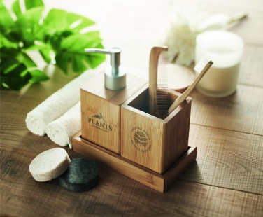 Logotrade promotional giveaway image of: 3 piece bath set in bamboo