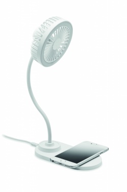 Logotrade advertising product picture of: Desktop charger fan with light