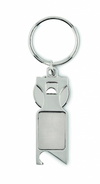 Logo trade promotional product photo of: Euro Token key ring Porvoo