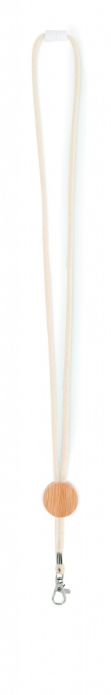 Logotrade promotional product picture of: Cotton Lanyard with metal hook