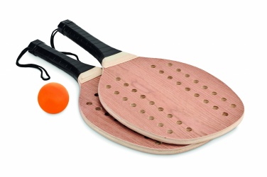 Logo trade advertising product photo of: Rosewood beach tennis set
