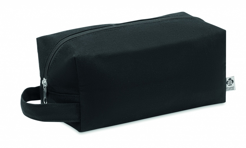 Logo trade advertising product photo of: Canvas cosmetic bag 220 gr/m²