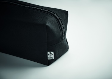 Logo trade promotional gift photo of: Canvas cosmetic bag 220 gr/m²