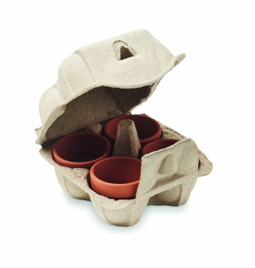 Logo trade business gift photo of: Egg carton growing kit