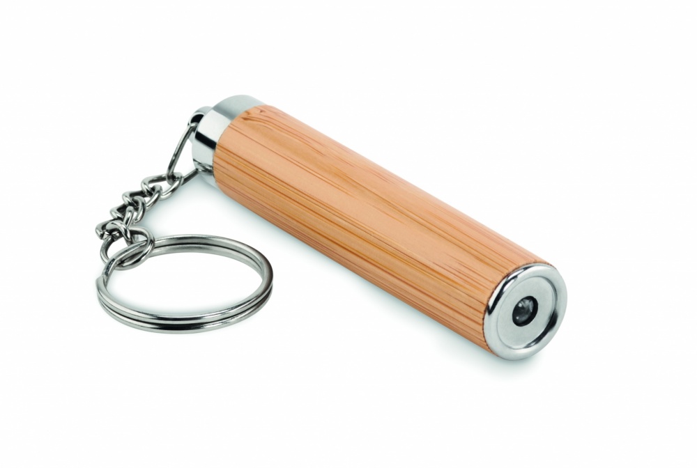 Logotrade advertising product picture of: Mini bamboo torch with keyring