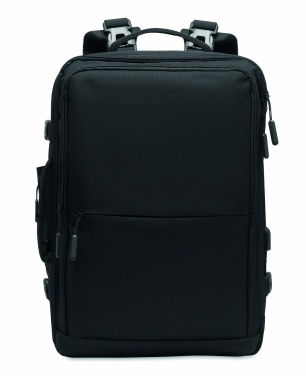 Logo trade promotional giveaways image of: Backpack 600D RPET