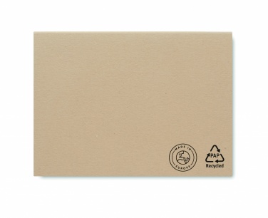 Logo trade promotional products image of: Recycled paper memo set