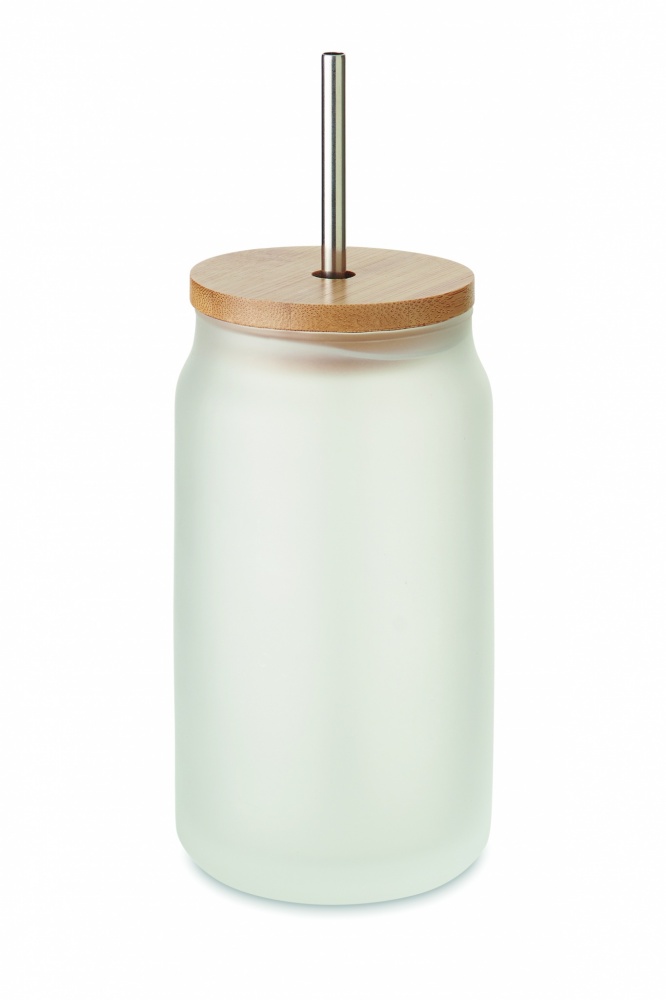 Logo trade promotional giveaway photo of: Sublimation mason jar 400 ml