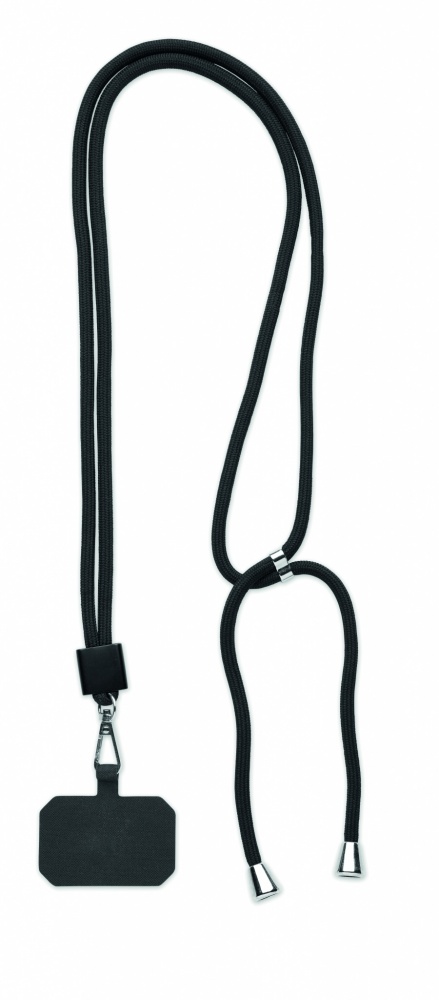 Logo trade advertising product photo of: RPET Phone holder lanyard