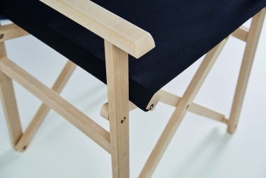 Logo trade business gifts image of: Foldable wooden beach chair