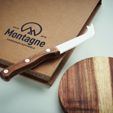 Logotrade promotional merchandise picture of: Acacia cheese board set Dresden