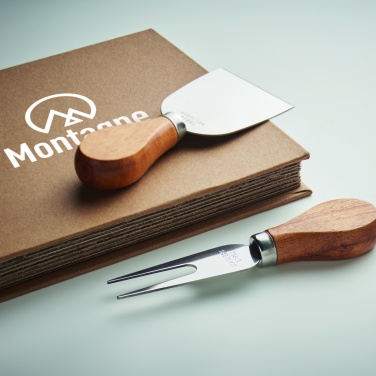 Logo trade promotional giveaways picture of: Set of 4 cheese knives