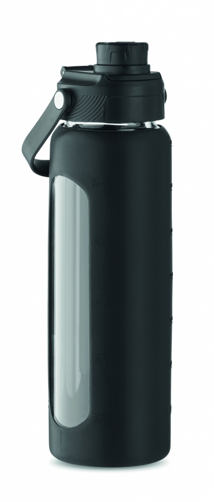 Logotrade promotional item picture of: Glass bottle with sleeve 750 ml