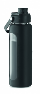 Logo trade promotional item photo of: Glass bottle with sleeve 750 ml