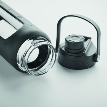 Logo trade promotional items picture of: Glass bottle with sleeve 750 ml