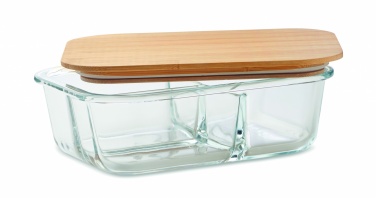 Logotrade promotional merchandise photo of: Glass lunch box with bamboo lid