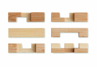Logo trade promotional merchandise photo of: Bamboo brain teaser puzzle