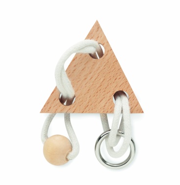 Logotrade promotional giveaway picture of: Wooden brain teaser triangle