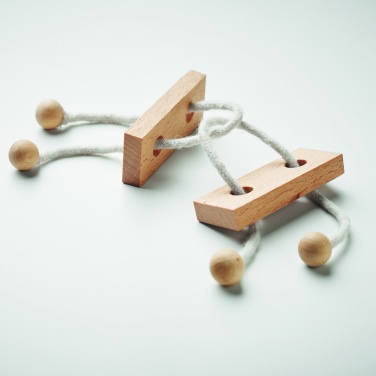 Logo trade promotional gift photo of: Wooden brain teaser rectangle