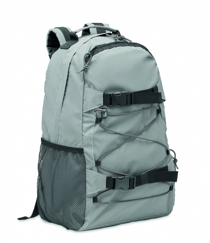 Logo trade business gifts image of: High reflective backpack 190T