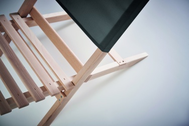 Logo trade corporate gifts picture of: Foldable wooden beach chair