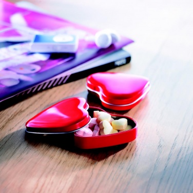 Logotrade business gifts photo of: Heart tin box with candies