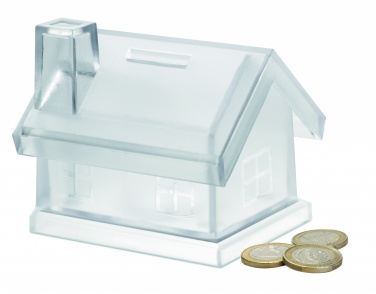 Logotrade corporate gift picture of: Plastic house coin bank