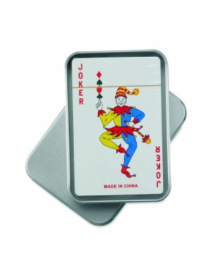 Logo trade corporate gifts picture of: Playing cards in tin box