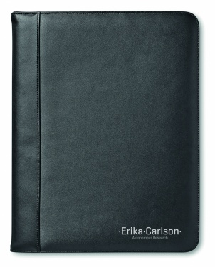 Logo trade promotional product photo of: A4 leather conference folder