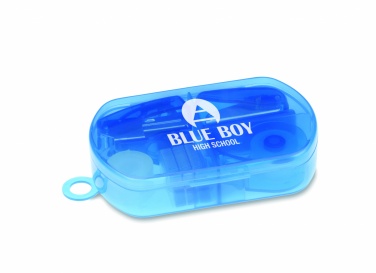 Logo trade corporate gifts image of: Stationery set in plastic box