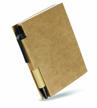 Logotrade promotional merchandise picture of: Recycled notebook with pen