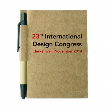 Logotrade promotional gift image of: Recycled notebook with pen