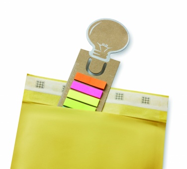 Logo trade corporate gifts image of: Bookmark with sticky memo pad
