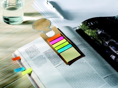 Logo trade promotional giveaways picture of: Bookmark with sticky memo pad