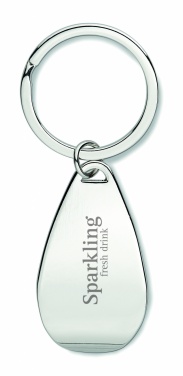 Logo trade promotional item photo of: Bottle opener key ring Tornio