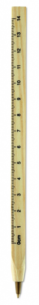 Logo trade advertising products image of: Wooden ruler pen