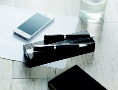 Logo trade corporate gifts picture of: Pen and roller in paper box