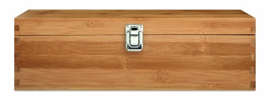 Logo trade business gifts image of: Wine set in bamboo box