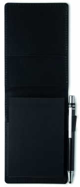 Logo trade advertising products image of: A7 notepad in PU pouch w/pen