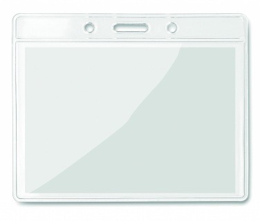 Logo trade advertising product photo of: Transparent badge 10cmx8cm