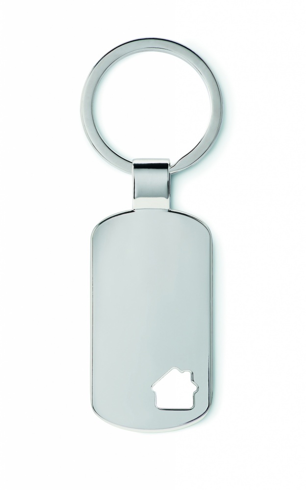Logo trade promotional item photo of: Key ring with house detail Jelgava