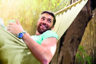 Logo trade promotional merchandise picture of: Hammock polycotton