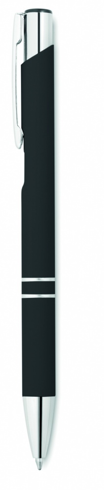 Logo trade promotional gifts picture of: Ball pen in rubberised finish