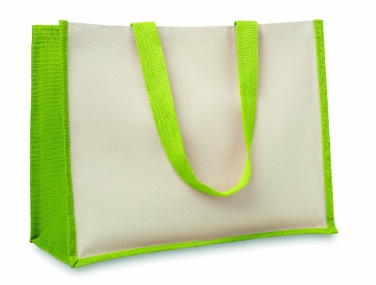 Logotrade promotional giveaways photo of: Jute and canvas shopping bag