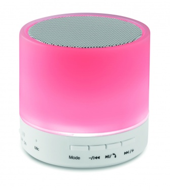 Logotrade advertising products photo of: Round wireless speaker LED