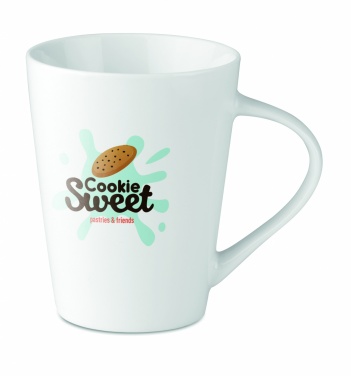 Logo trade promotional giveaway photo of: Porcelain conic mug 250 ml