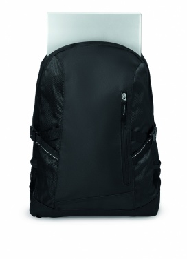 Logo trade promotional giveaways image of: Polyester laptop backpack