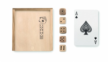 Logo trade promotional giveaway photo of: Cards and dices in box