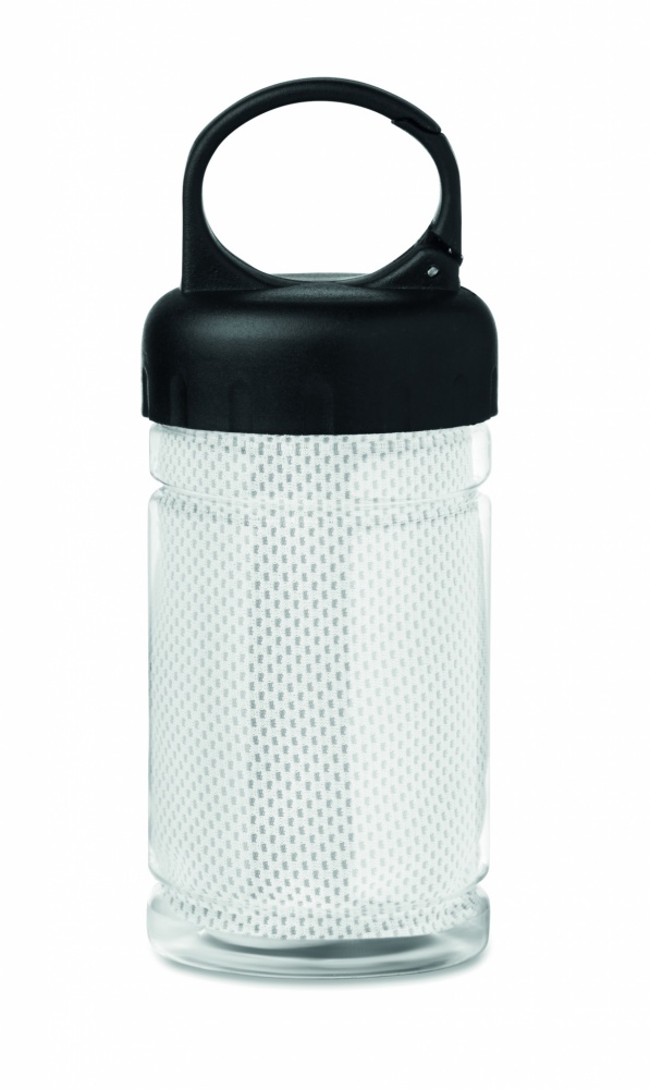 Logo trade corporate gifts image of: Cooling towel in PET bottle